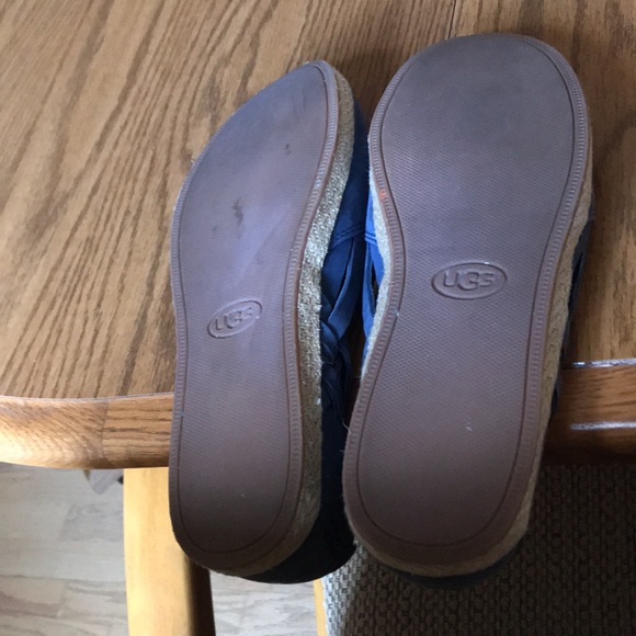 COPY - UGG WOVEN SIDES BLUE FLATS. Size 9 - Picture 8 of 8